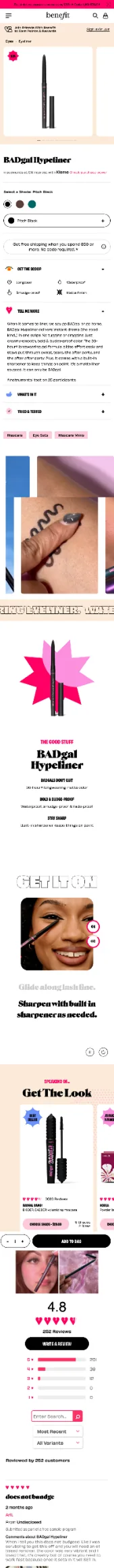 Benefit — Badgal Hypeliner Em82 mobile