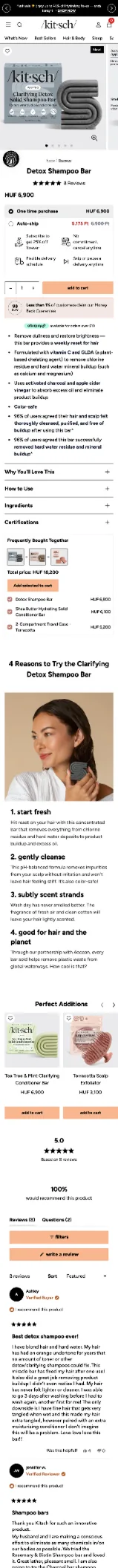 Kitsch — Detox Shampoo Bar mobile