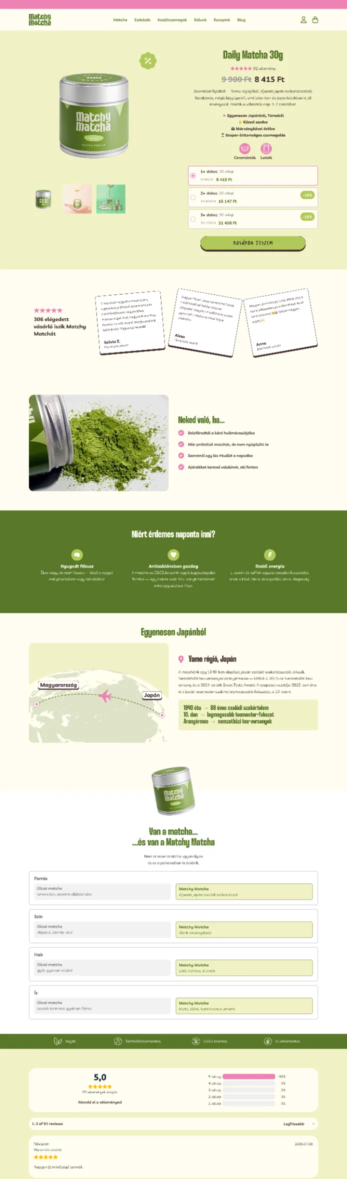 Matchamatcha — Daily Matcha desktop