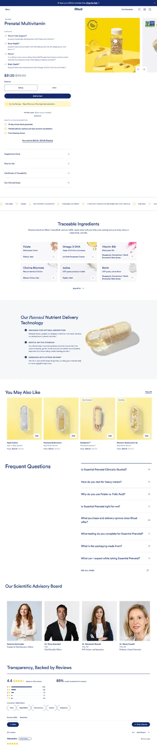 Ritual — Essential Prenatal Multivitamin desktop