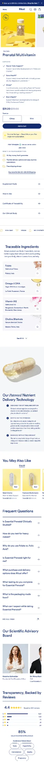 Ritual — Essential Prenatal Multivitamin mobile