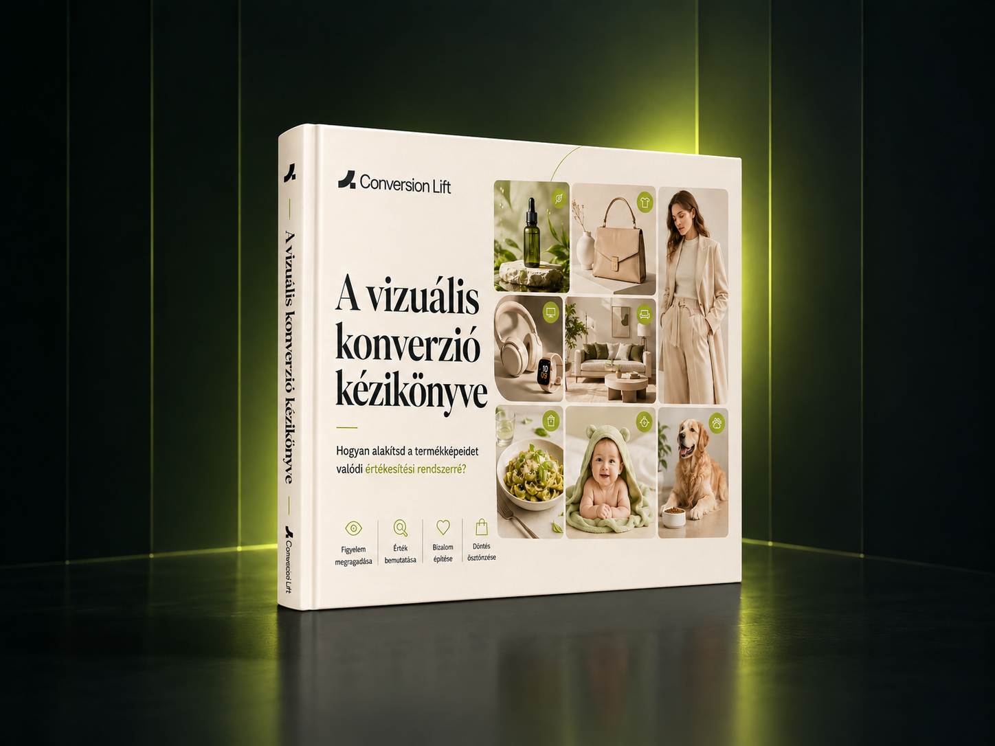 A vizuális konverzió kézikönyve című e-book borítója